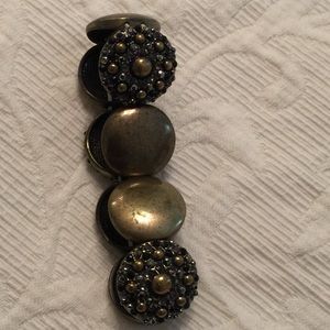 Pewter-Look Stretch Bracelet
